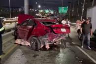 Resultan 4 heridos en choque