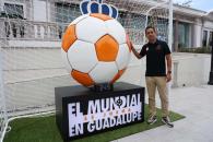 Instalan en plaza de Guadalupe infraestructura futbolera
