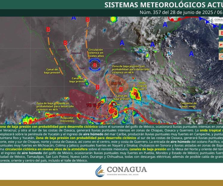 Advierten riesgos por lluvias intensas y tormentas en Oaxaca Advierten riesgos por lluvias intensas y tormentas en Oaxaca