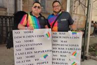 Migrantes LGBTQ+ protestan en el New York Pride Migrantes LGBTQ+ protestan en el New York Pride