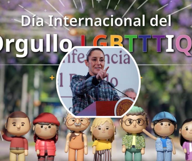 Defiende Sheinbaum inclusi&oacute;n en el D&iacute;a del Orgullo LGBTTTIQ+