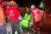 Resulta motociclista herido en choque