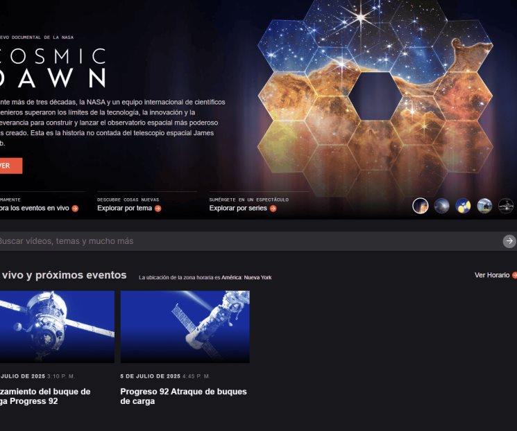 Netflix transmitirá en vivo las misiones de la NASA