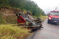 Vuelca camioneta en Cadereyta
