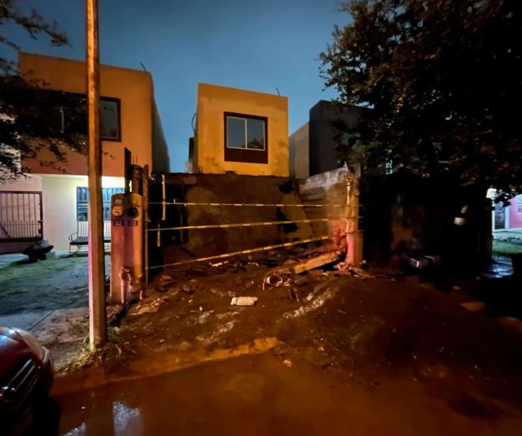 Colapsa techo en vivienda