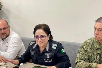 Atienden afectaciones por tormenta "Barry" en Tamaulipas