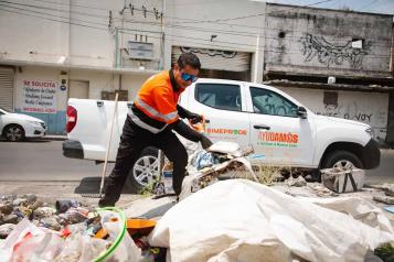 Realizan trabajos de limpieza en Monterrey
