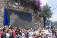 Ciudadanos protestan por el cierre del Museo Dolores Olmedo Ciudadanos protestan por el cierre del Museo Dolores Olmedo