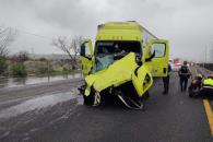 Pierde la vida tras choque de tráileres en el Libramiento
