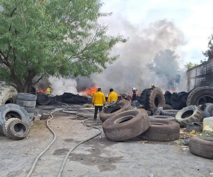 Alarma incendio en recicladora