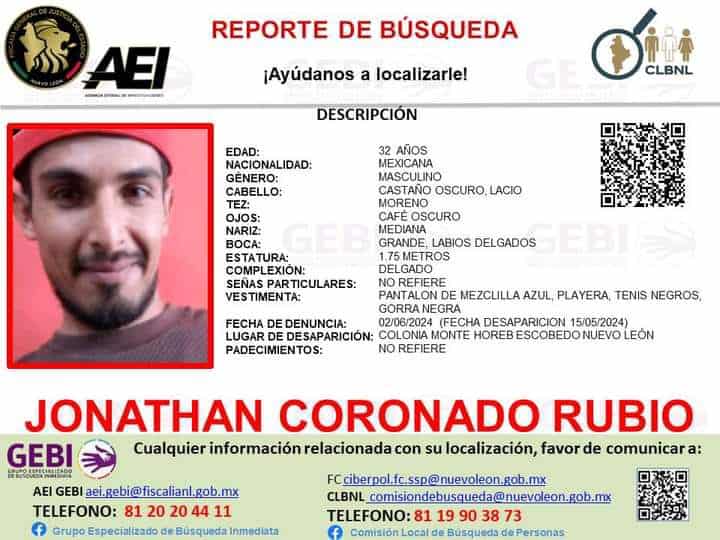Los restos óseos y ropa que presuntamente, pertenecen a un hombre desaparecido en Escobedo el año pasado, fueron encontrados en las faldas del Cerro del Topo Chico.