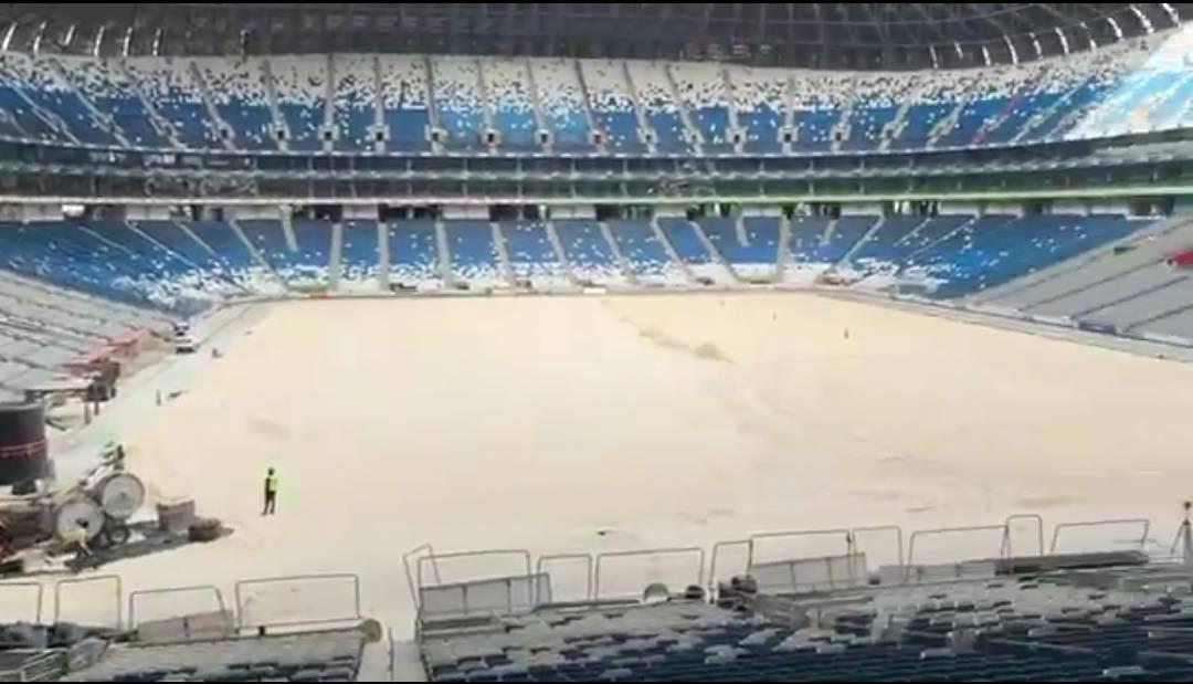 Cancha del estadio BBVA, lista a partir de mañana Cancha del estadio BBVA, lista a partir de mañana