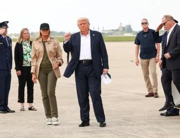 Llega Trump a Texas para evaluar daños tras inundaciones