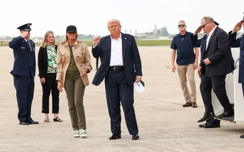 Llega Trump a Texas para evaluar daños tras inundaciones Llega Trump a Texas para evaluar daños tras inundaciones