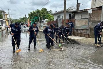 Despliega Marina 400 elementos en Tamaulipas por el paso de Barry