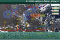 Por ondas tropicales, se prevén lluvias fuertes para este martes Por ondas tropicales, se prevén lluvias fuertes para este martes