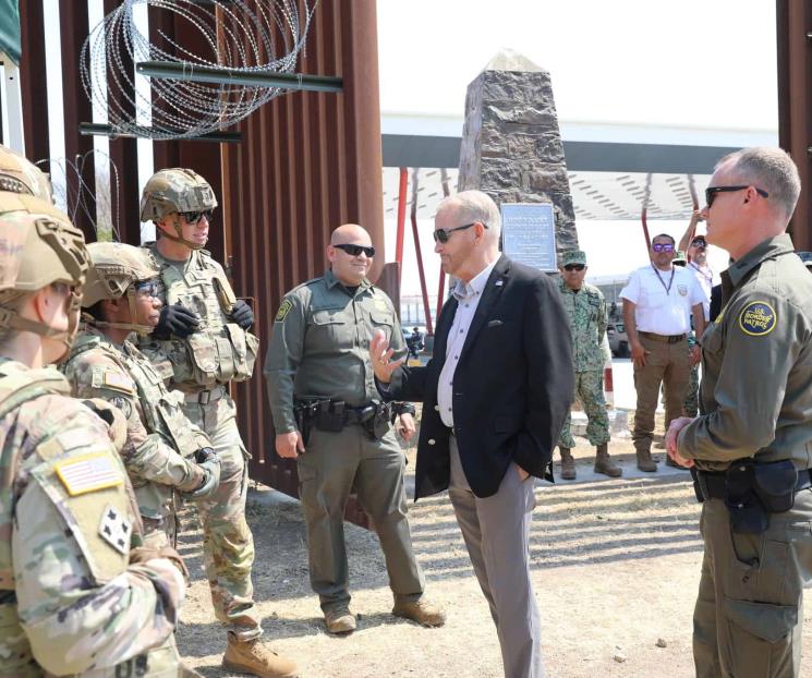 Embajador Ronald Johnson visita frontera con México Embajador Ronald Johnson visita frontera con México