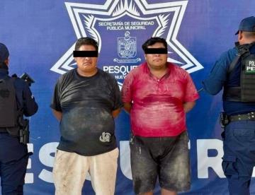 Sorprenden a hombres arrojando escombro
