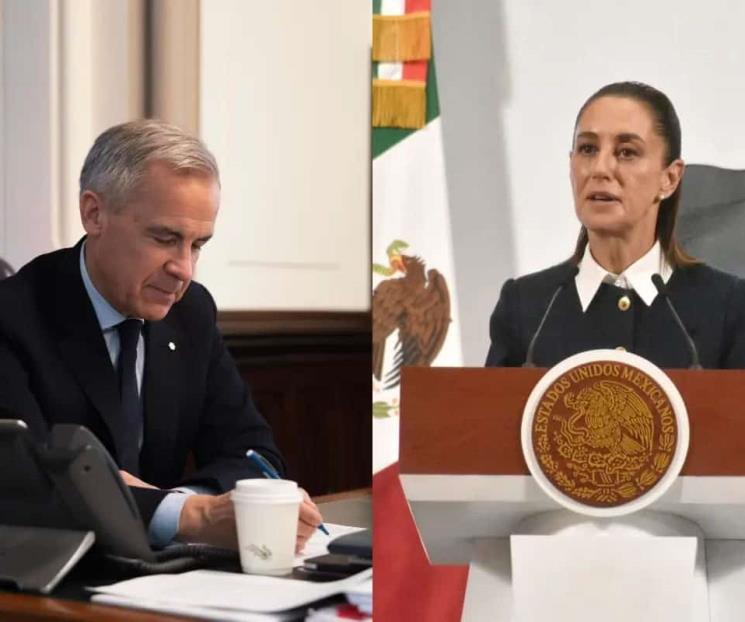 Reafirman Sheinbaum y primer ministro de Canadá alianza bilateral