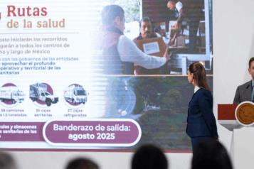 Refuerza Gobierno abasto de medicamentos y lanza rutas de salud