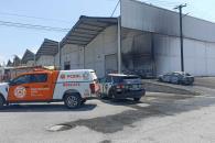 Alarma incendio en fábrica