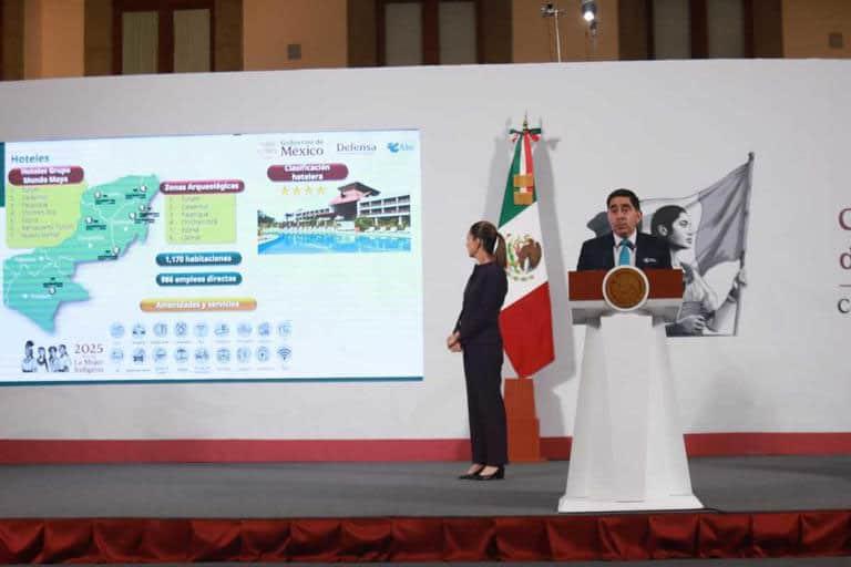 Afirma Claudia que el Tren Maya es rentable y estratégico Afirma Claudia que el Tren Maya es rentable y estratégico