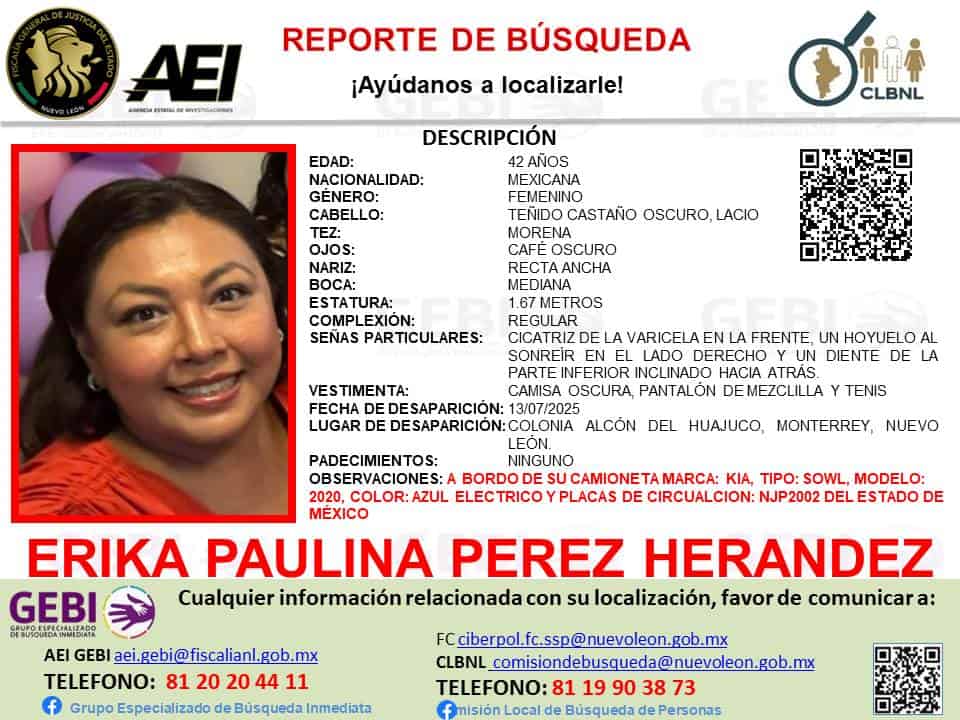 Dos mujeres se encuentran en calidad de desaparecidas, luego de viajar de la ciudad de Houston Texas, con dirección al municipio de Monterrey.