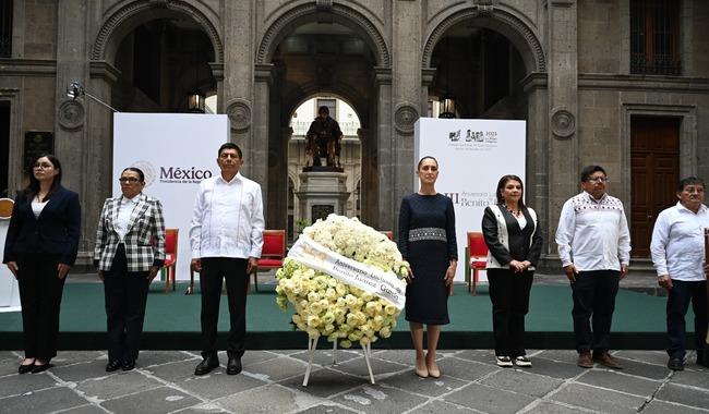 Encabeza Sheinbaum homenaje a Benito Juárez