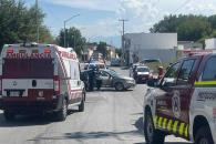 Resulta motociclista herido durante choque