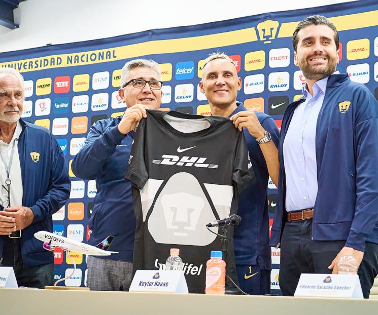 Presenta Pumas a Keylor Navas como su nuevo refuerzo Presenta Pumas a Keylor Navas como su nuevo refuerzo