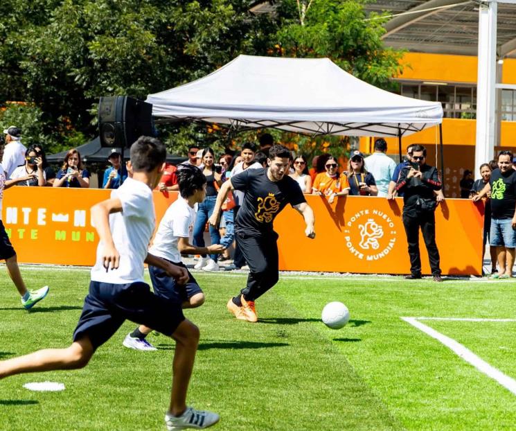 Sigue gobernador inaugurando canchas deportivas