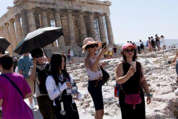 Los termómetros rozan los 46°C en Grecia