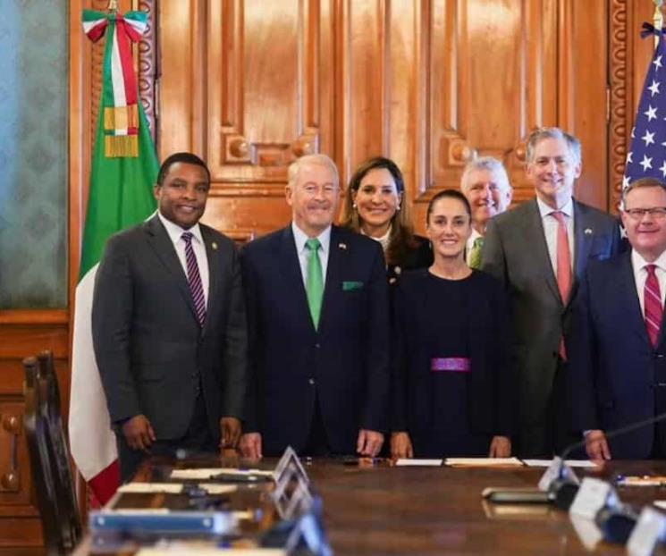 Agradece Johnson reunión con Sheinbaum en Palacio Nacional
