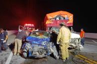 Fallece mujer tras choque frontal en Cadereyta