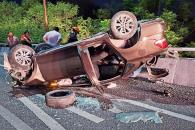 Deja volcadura un muerto