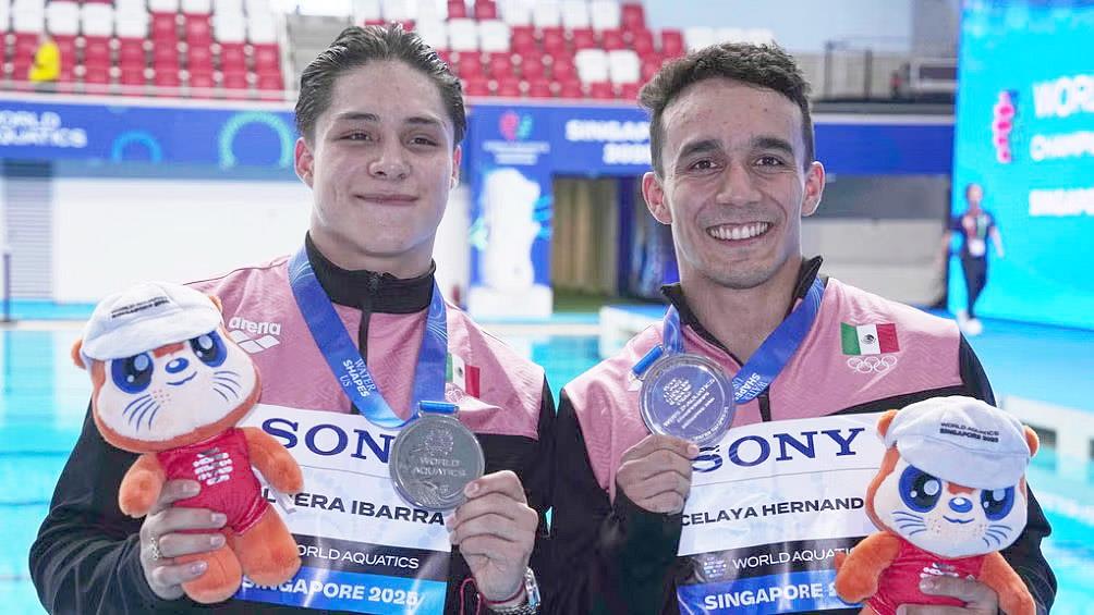 Suma México dos platas más en Mundial Acuático