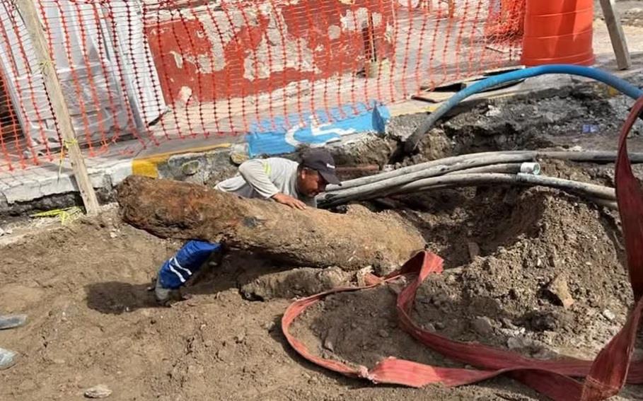 Encuentran segundo cañón antiguo en el Centro Histórico de Veracruz Encuentran segundo cañón antiguo en el Centro Histórico de Veracruz