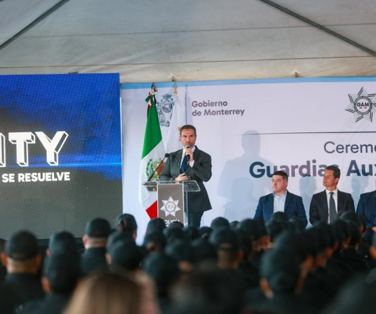 Integrará Monterrey a 104 nuevos guardias auxiliares