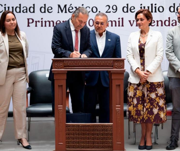 Asignan construcci&oacute;n de las primeras 100 mil casas