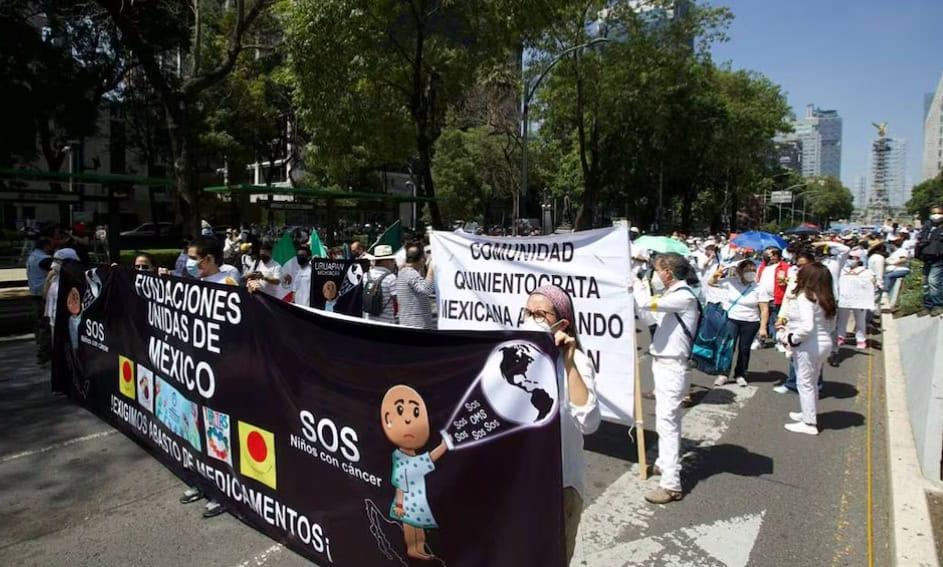 Pacientes con cáncer alistan marcha por desabasto de medicamentos