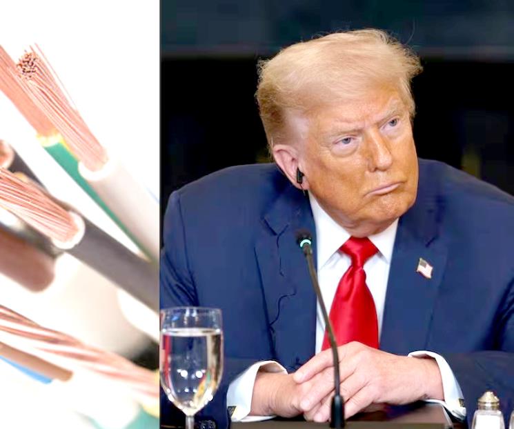 Impone Trump aranceles del 50% al cobre Impone Trump aranceles del 50% al cobre