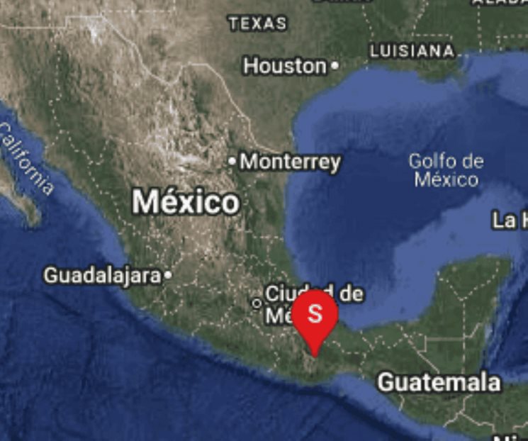 Se registra sismo de magnitud 5.9 en Oaxaca 