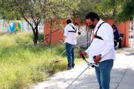 Hacen limpieza en escuelas de SC Hacen limpieza en escuelas de SC