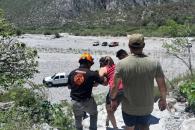 Senderista resulta lesionada al resbalar en La Huasteca Senderista resulta lesionada al resbalar en La Huasteca