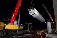 Presentan primera viga transversal que conectará la L4 y L6 Presentan primera viga transversal que conectará la L4 y L6