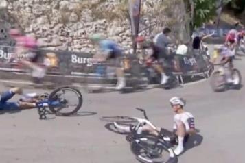 Sufre Isaac del Toro caída en la Vuelta a Burgos 