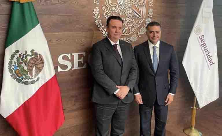 Se reúne Harfuch con presidente de Coparmex Se reúne Harfuch con presidente de Coparmex