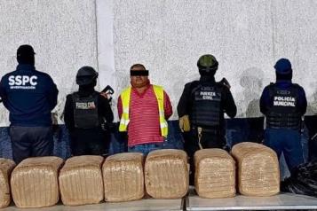 Cae con 130 kilos de mariguana