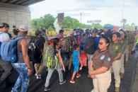 Calor, lluvia y cansancio quebrantan salud de Caravana migrante Calor, lluvia y cansancio quebrantan salud de Caravana migrante