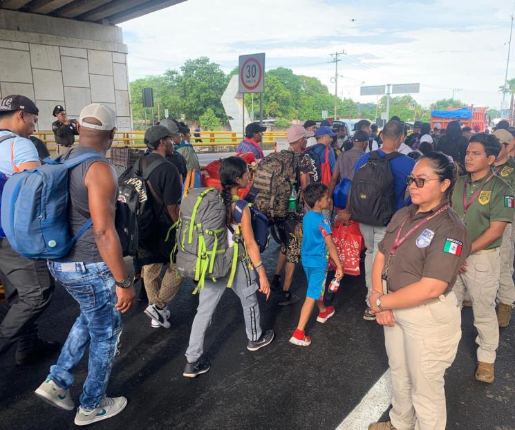 Sheinbaum se pronuncia ante nueva caravana migrante Sheinbaum se pronuncia ante nueva caravana migrante